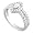 Unique Sterling Silver Marquise Engagement Ring with Round Cubic Zirconias, Includes Gift Box and Special Pouch. (CHSR6119) (5)