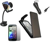 iTALKonline CAR DRIVE Pack BLACK Clip On Flip Case/Cover/Skin, LCD Screen/S ....