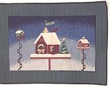 Winter Bird House Christmas Kitchen Placemats
