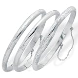 3-Piece Silver Bangle Set