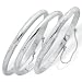 Jewelry : 3-Piece Silver Bangle Set