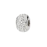 April Birthstone, Swarovski Crystal Charm for Pandora, Kera and other 3mm Bracelets