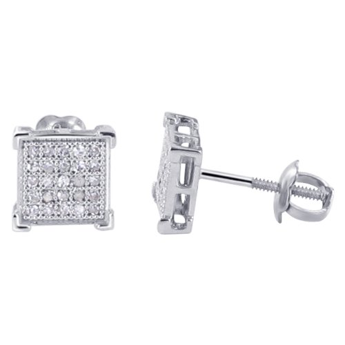 10 KT White Gold Stud Earrings
