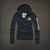 Hollister Co. ホリスター レディース フルジップパーカー[ネイビー] 並行輸入品