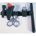 Children's Police Officer's Belt with Baton, Phone, Handcuff, Keys, Gun and Flashlight