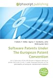 Software Patents Under The European Patent Convention