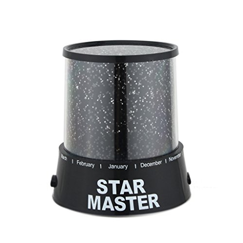 Star Projector Light ,HOWADE Kids Bedroom Night Starry Lamp Master Projector Sky Star LED Light Xmas Gift - Black