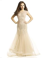 Beaded Polyester/Tulle  Dress