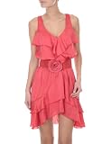 Morgan - Robe Ceinture Fleur - Femme