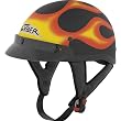 Cyber Flames U-70 Cruiser Motorcycle Helmet - Matte Black Flame