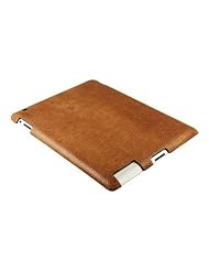 Tan iPad 2 Clip On Case - Genuine Lizard Skin Leather