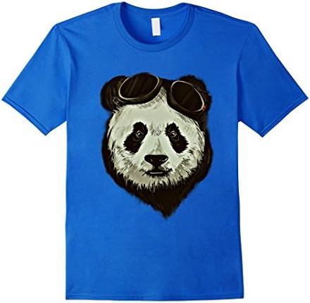 Men's Panda Shirt Animal Love Gift Bears Clothes Women Girls Men Medium Royal Blue