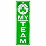NBA Boston Celtics 4-by-13 Wood My Team Sign