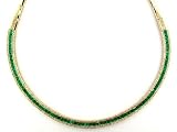 14K 8.65 CTW Emerald & Diamond Necklace