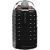 Ovente CG225B Electric Grinder with Stainless Steel Blades for Coffee Beans, Spices, Nuts, Grains, Black