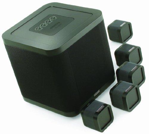 Mission M-Cube System Including 5 Satelites and Powered Subwoofer (Set, Midnight)