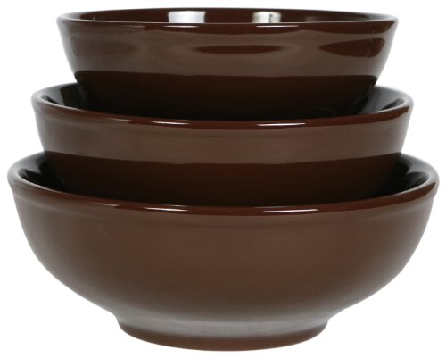 COLORcode Serving Bowl, Dark Chocolate, Set of 3 On Sale