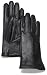 Isotoner  Women's Leather Silky Plush Glove,Black,7