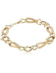 14k Italian Yellow Gold Link Bracelet, 7.5"