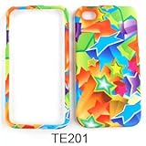 Apple iPhone 4 (AT&T/Verizon) Colorful 3D Stars Hard Case/Cover/Faceplate/S ....