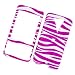 HTC Touch Pro GSM Fuze AT&T Rubberized Snap On Protector Hard Case Image Cover "Light Purple Zebra Pattern" Design