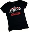 Old School Cylons - Battlestar Galactica (Original Series) Crop Sleeve Fitted Juniors T-Shirt