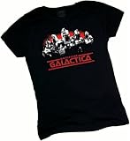 Old School Cylons - Battlestar Galactica (Original Series) Crop Sleeve Fitted Juniors T-Shirt