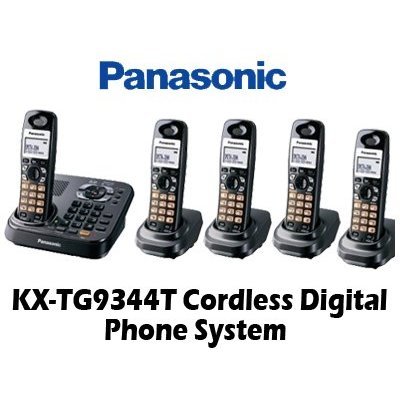 Panasonic KX-TG9344T DECT 6.0 Expandable Digital Cordless Answering System and Additional Panasonic KX-TGA930T Handsets
