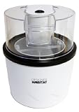 Designer Habitat - Ice Cream, Frozen Yoghurt and Sorbet Maker Machine 1.5 Litre Capacity with FREE Ice Cream Recipe Book by Annette Yates