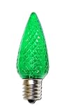 Green LED C9 Replacement Light Bulb / Intermediate Base L.E.D. / .96 Watt Holiday and Christmas Lighting Replacements