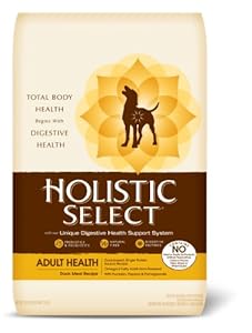 Holistic Select Natural Dry Dog Food, Duck Meal Recipe, 30-Pound Bag