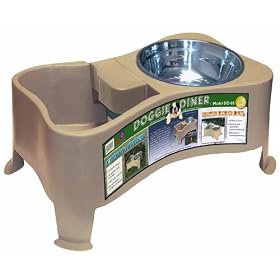 Farm Innovators 10-Inch Elevated Doggie Diner with Built-in Heater and Auto Fill System Model DD-60, 60-Watt