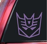 Transformers Decepticon Style #2 Vinyl Decal Sticker - Lavender