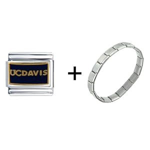 Uc Davis Italian Charm Bracelet