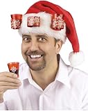 Santa Hat With Shot Glasses