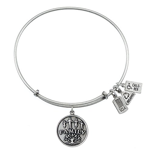 Wind and Fire Family Charm Bangle Bracelet