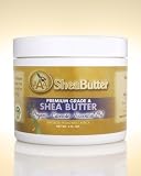 100% Unrefined Certified Grade A Shea Butter with a Hint of Organic Lavender Essential Oil 4 oz. By AAA Shea Butter