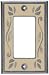 Leaf Single Color Linen GFI Outlet Switch Plate