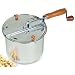 Cook N Home 6.5 Quart Stainless Steel Popcorn Popper Stovetop