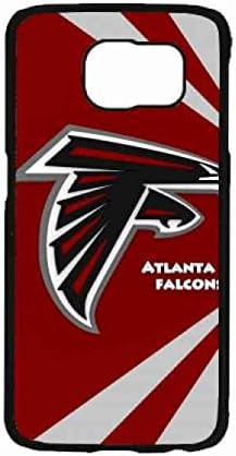 Atlanta Falcons Team Crack Metal Pattern Samsung Galaxy S7 Case Black TPU Cover Protector-Nfl