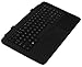 Skinomi Black Carbon Fiber Full Body Skin Compatible with HP Split 13 x2 13T-M100 (Keyboard Only)(Full Coverage) TechSkin Anti-Bubble Film