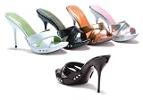 413 DeeDee, 4 Inch Stiletto Mule In 6 Colors, by Ellie Shoes