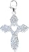 14k Gold Diamond Cross Charm (1/10 cttw)