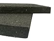 Rubber-Cal Shark Tooth Heavy Duty Recycled Rubber Floor Mat - Black in color - 3/4" thick