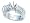 0.75 cts Princess Diamonds Engagement Ring in 14k White Gold Size 4