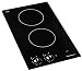 Contoure® 2 Burner Ceramic Cooktop, Classic Series built-in cooktop, smooth black glass, 240v. Powerful 2400 watts, 10 amp. UL Listed.