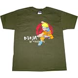 Naruto: Naruto Ninja in Training Olive Green T Shirt (Youth), Small