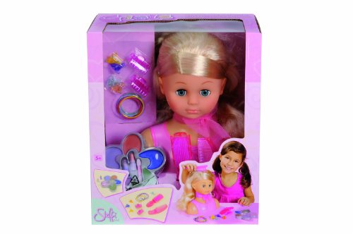 Simba 105564348 - Steffi Love Girls, gro&szlig;er Frisierkopf, inklusive Zubeh&ouml;r, 25 cm Preisvergleich