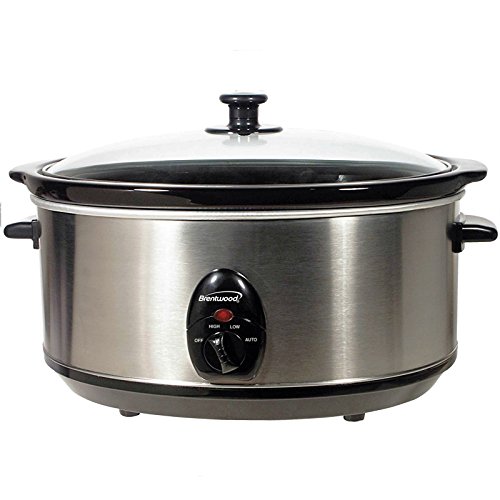 Cheap Price Brentwood 6.5 Quart Slow Cooker Stainless Steel Cheap