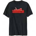 T-Shirt Mens Black " Lying Female SILHOUETTE Turkmenistan " Countries